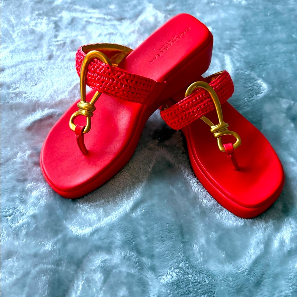 Donna Karan platform sandals